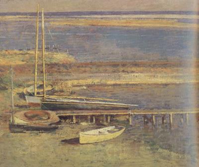 Theodore Robinson Boats at a Landing (nn02)